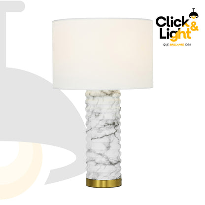 LÁMPARA DE MESA DIORÉ CONTEMPORÁNEA BLANCO