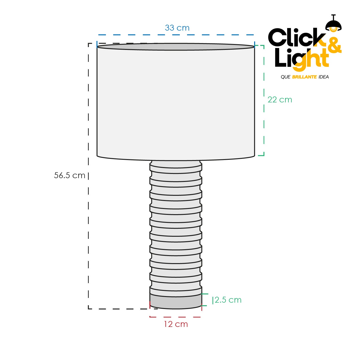 LÁMPARA DE MESA DIORÉ CONTEMPORÁNEA BLANCO