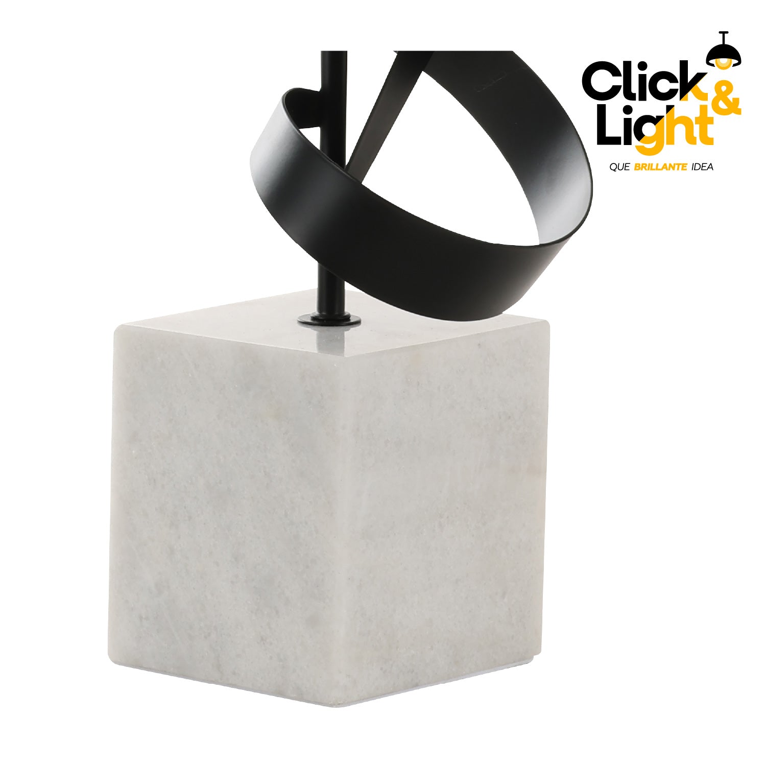LÁMPARA DE MESA MODERNA BLANCO Y NEGRO