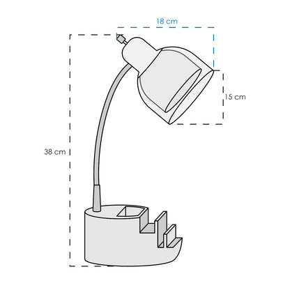 LAMPARA DE MESA LAURA MODERNA