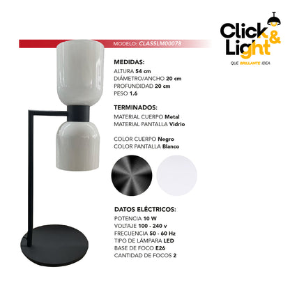 Lámpara De Mesa Selene Estilo Moderno