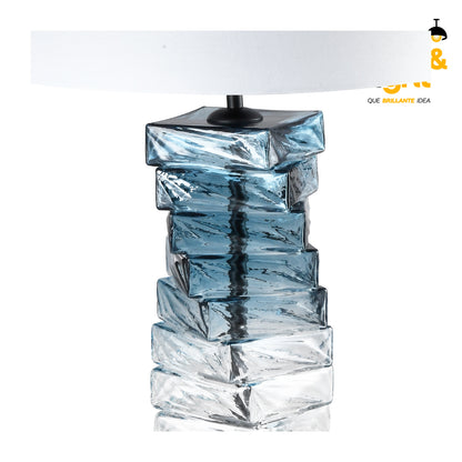 Lámpara De Mesa Celeste Estilo Contemporáneo