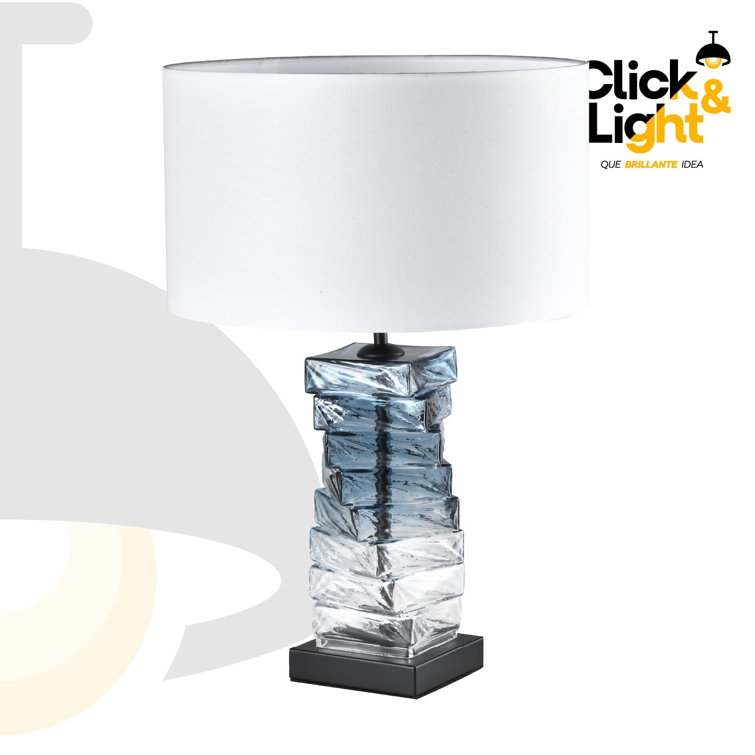 Lámpara De Mesa Celeste Estilo Contemporáneo