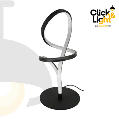 Lámpara de Mesa COUP Moderna Negra Led