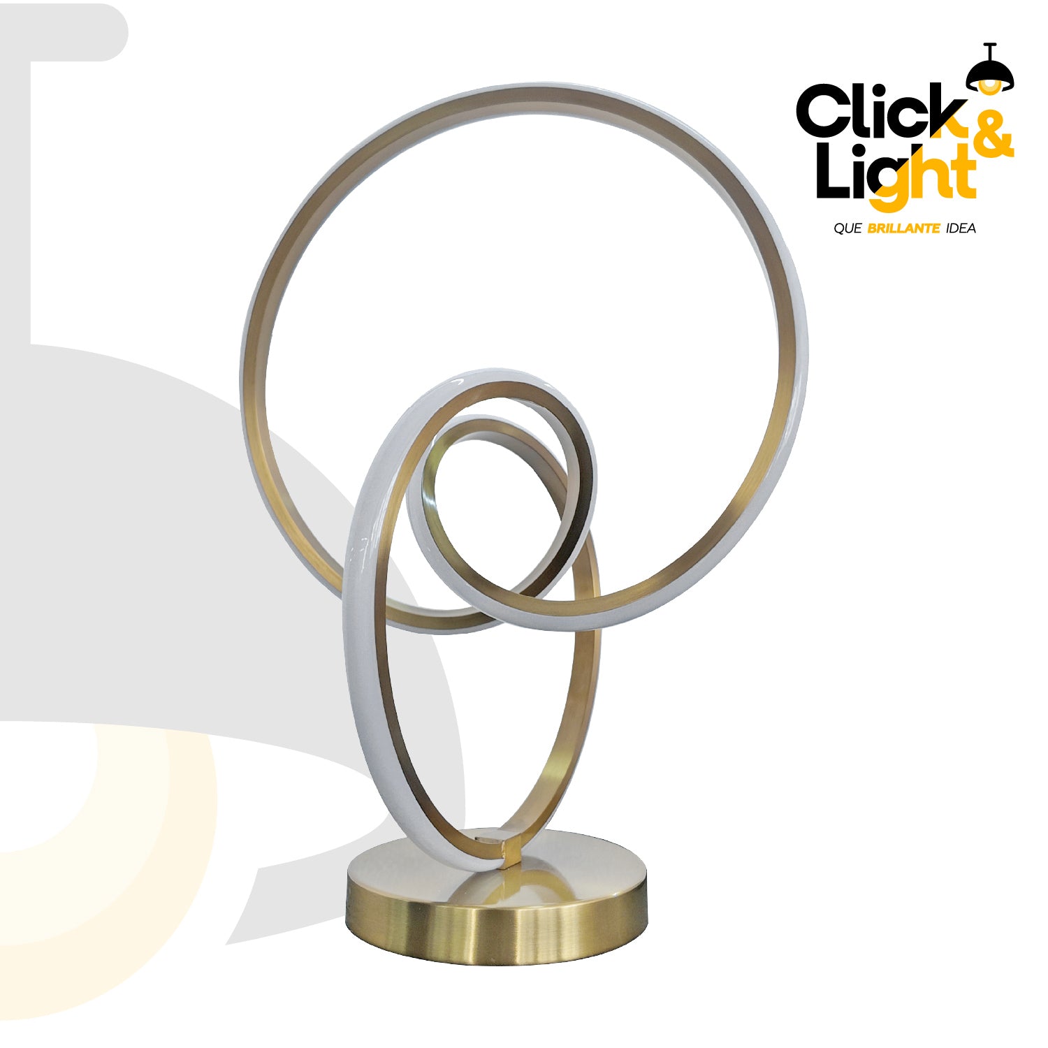 Lámpara de Mesa Angelica Led Estilo Moderno Dorado