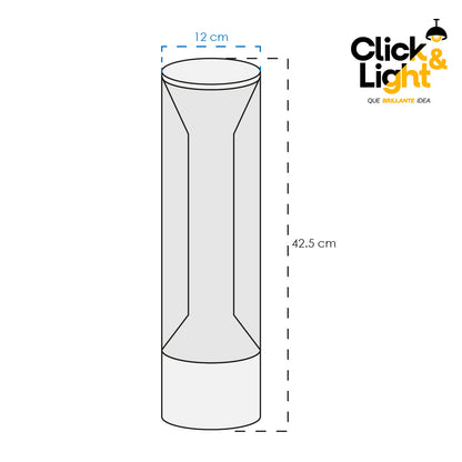 Lámpara de Mesa LED Asha · vidrio humo, dorado