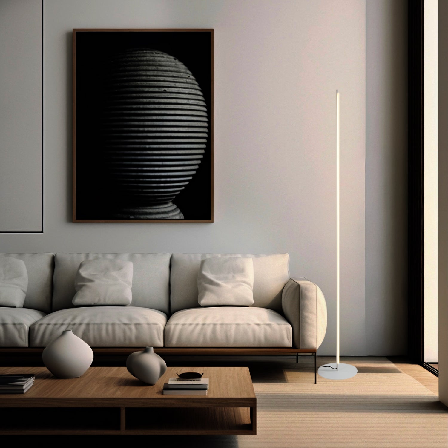 Lámpara De Pie Estilo Minimalista