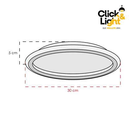 Plafón Arlo Estilo Contemporáneo