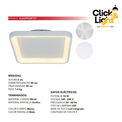 Plafón Nira Estilo Minimalista