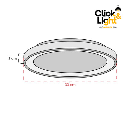 Plafón Aro Estilo Minimalista