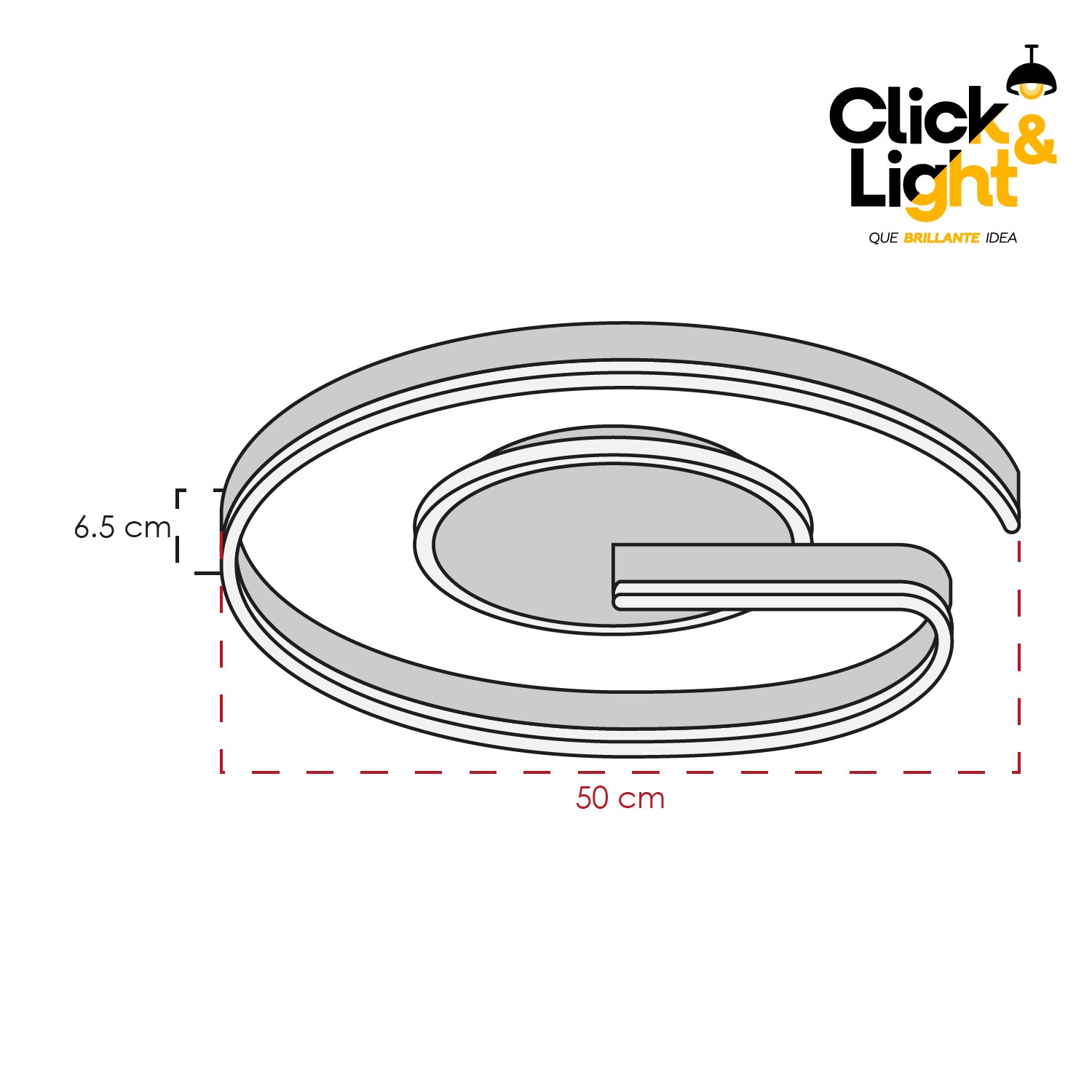 Plafón Eclipse Estilo Minimalista