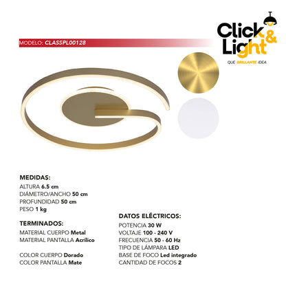 Plafón Solé Estilo Minimalista
