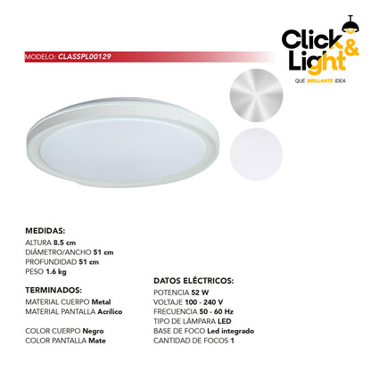 Plafón Lúmina Estilo Minimalista