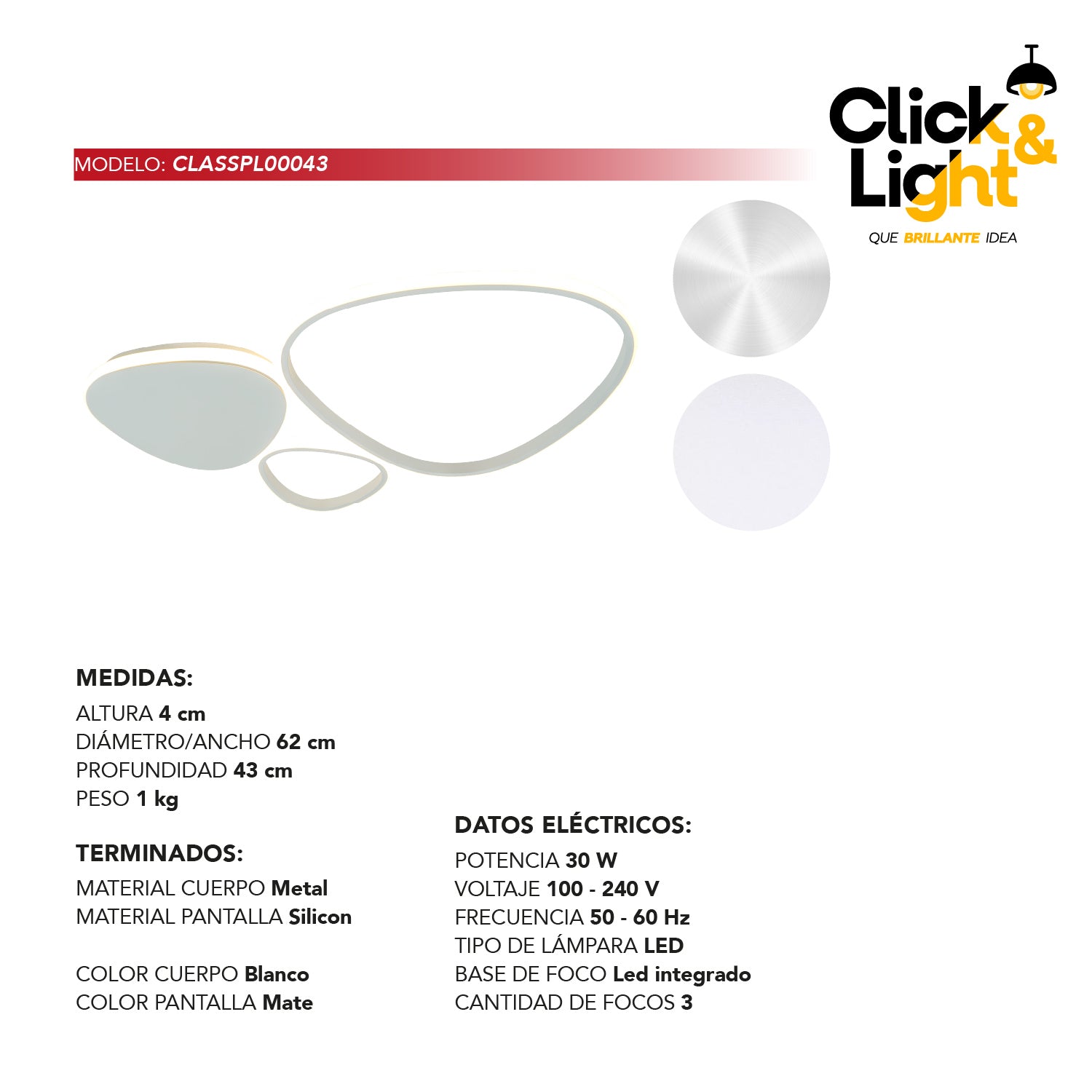 Plafón Estilo Minimalista