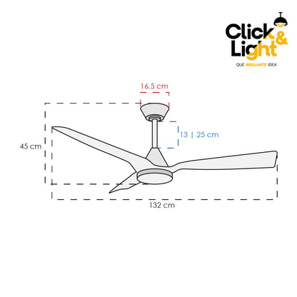 Ventilador Aiven Estilo Contemporáneo