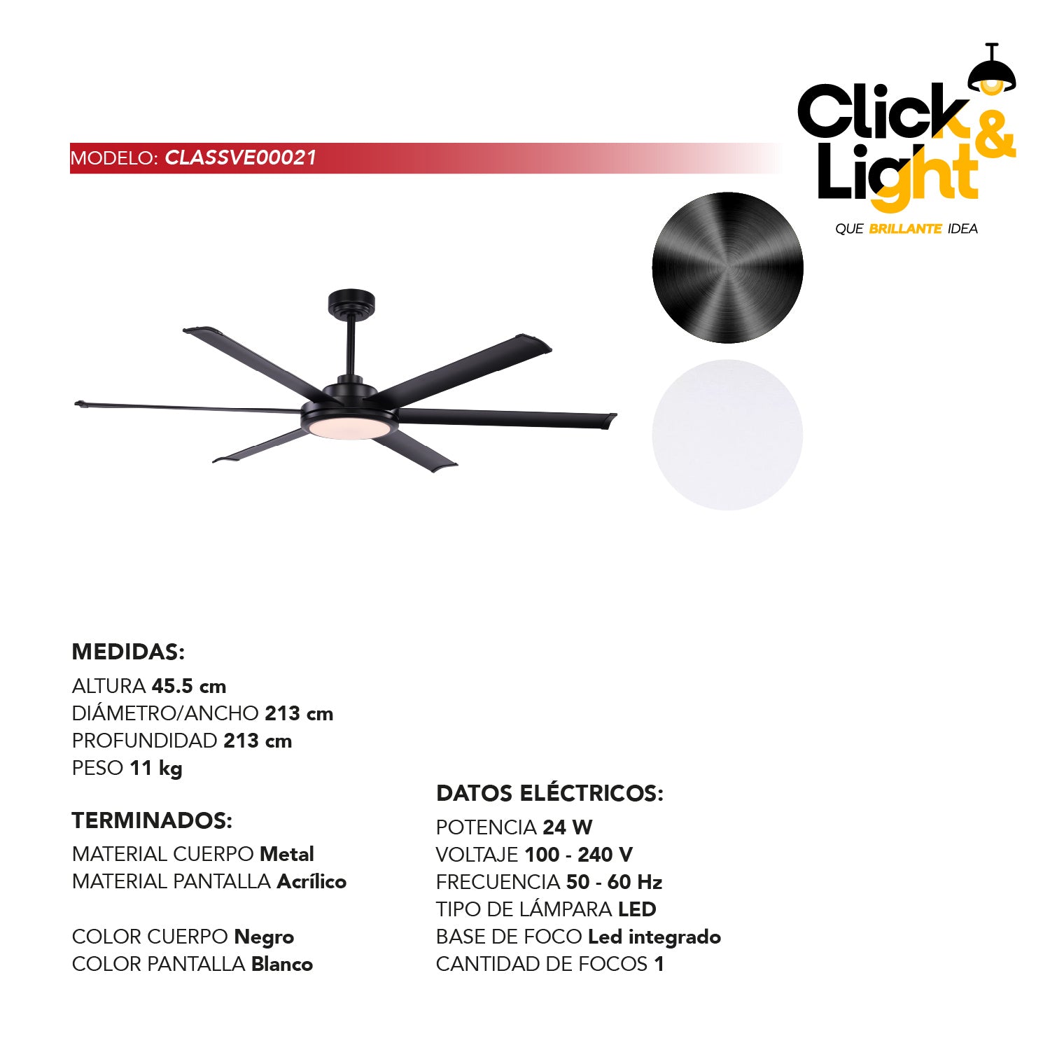 Ventilador Vento Estilo Contemporáneo