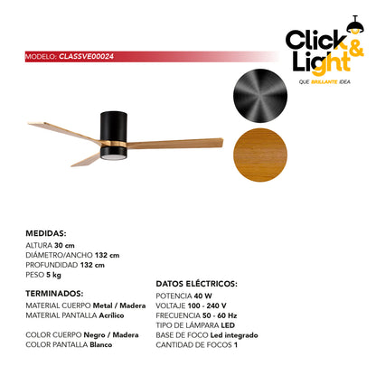 Ventilador Nuvia Estilo Contemporáneo