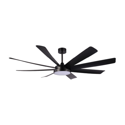 Ventilador Lía LED Gran Tamaño Negro - Click & Light