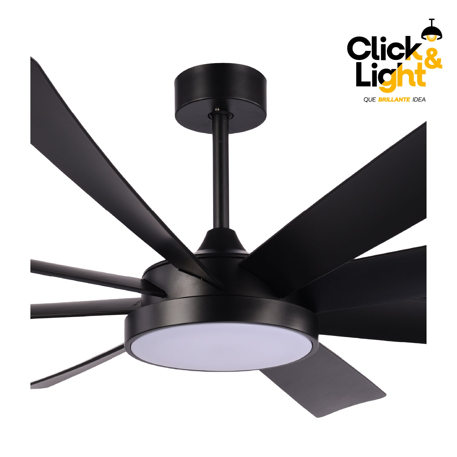Ventilador Lía LED Gran Tamaño Negro
