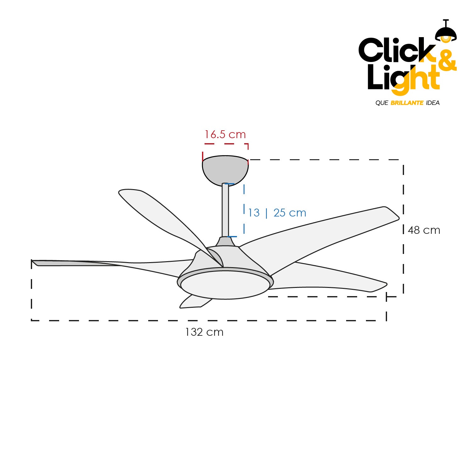 Ventilador Prisma Estilo Contemporáneo