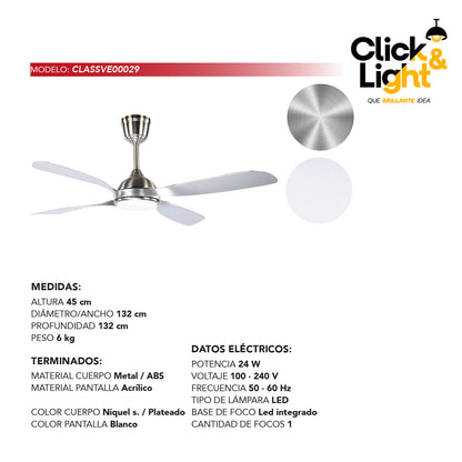 Ventilador Aero Estilo Contemporáneo