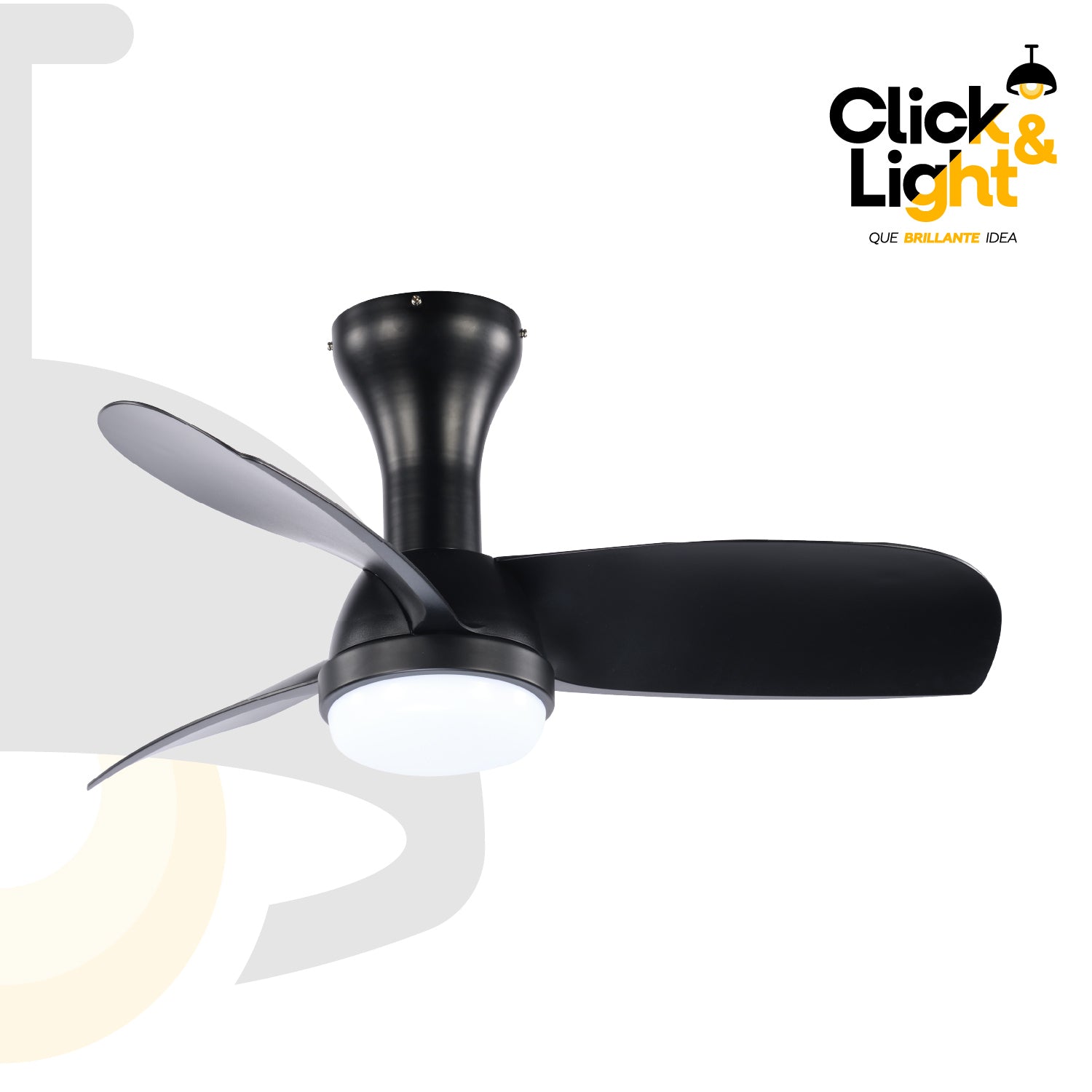 Ventilador Turbo Air Contemporáneo - Click & Light México