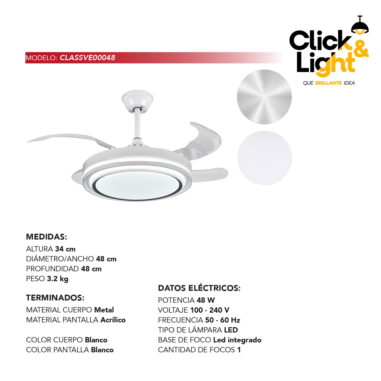 Ventilador Numa Estilo Contemporáneo