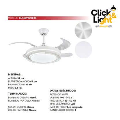 Ventilador Oryn Estilo Contemporáneo