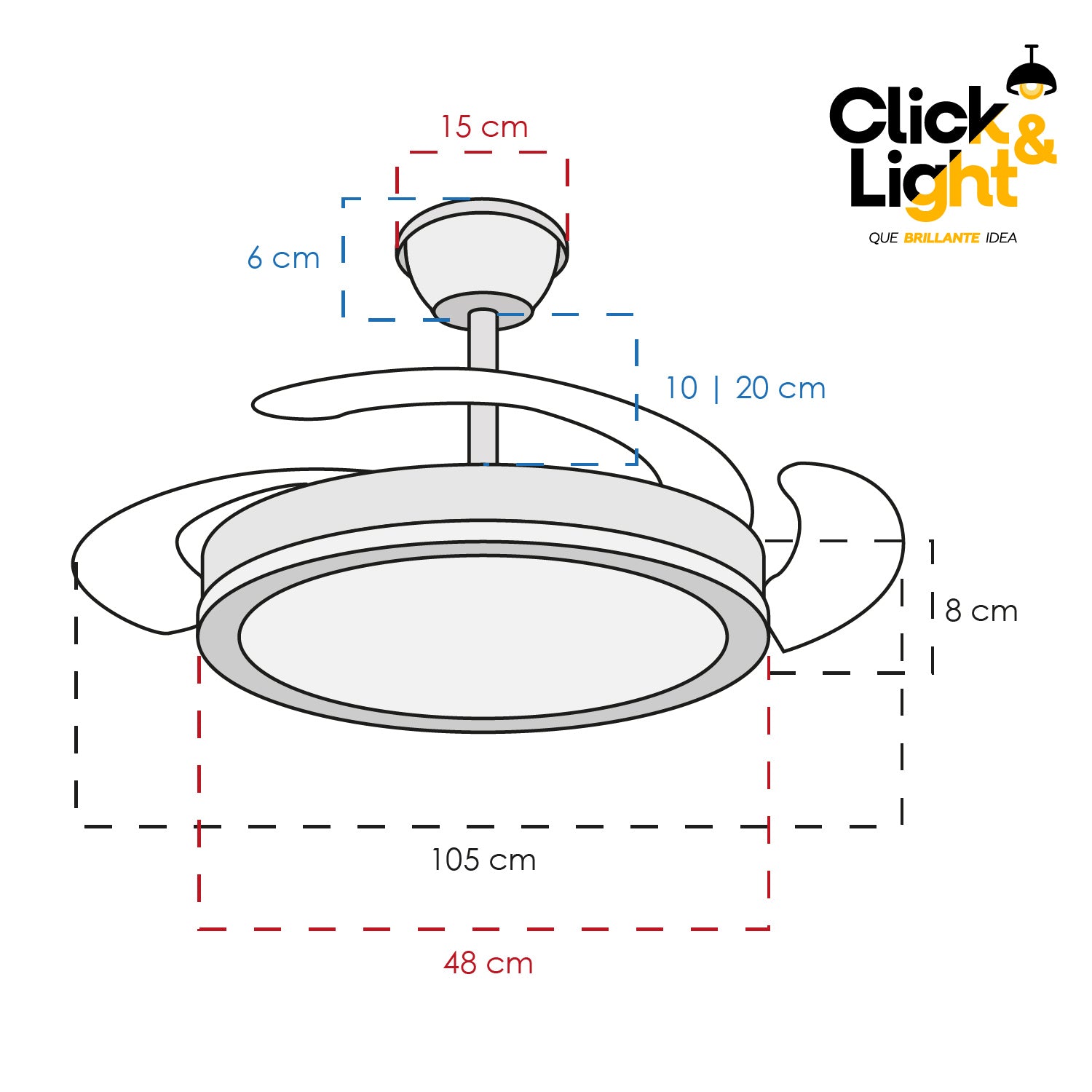 Ventilador Esencia Estilo Contemporáneo