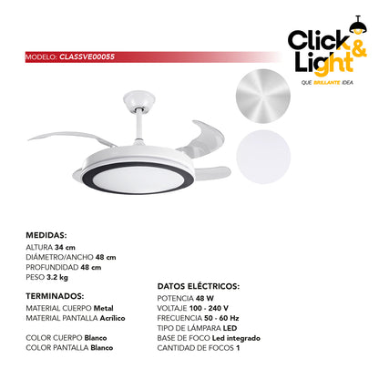 Ventilador Esencia Estilo Contemporáneo