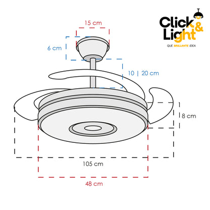 Ventilador Subin Estilo Contemporáneo