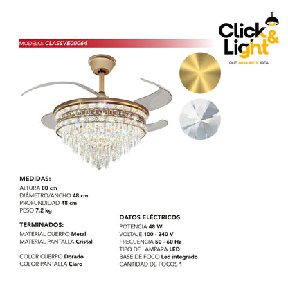 Ventilador Mauro Estilo Clásico