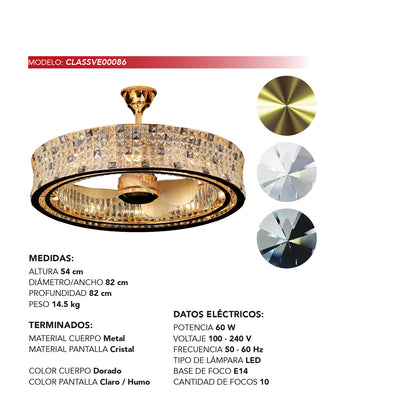 Ventilador Estilo Contemporáneo