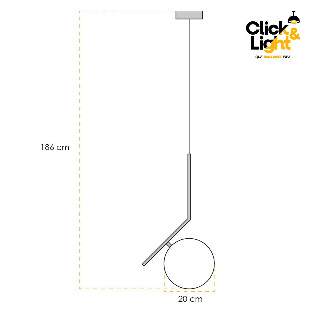 LAMPARA COLGANTE TIFANY MINIMALISTA