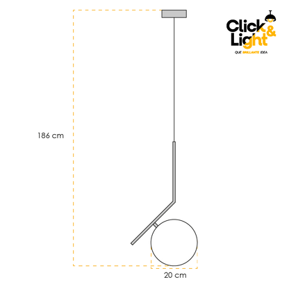 LAMPARA COLGANTE TIFANY MINIMALISTA