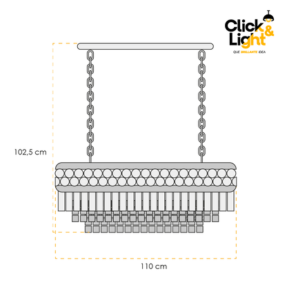 LÁMPARA COLGANTE DE CRISTAL MIXUL