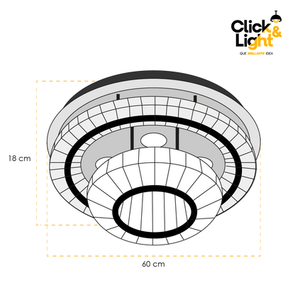 PLAFON LED MARINA ESTILO MODERNO