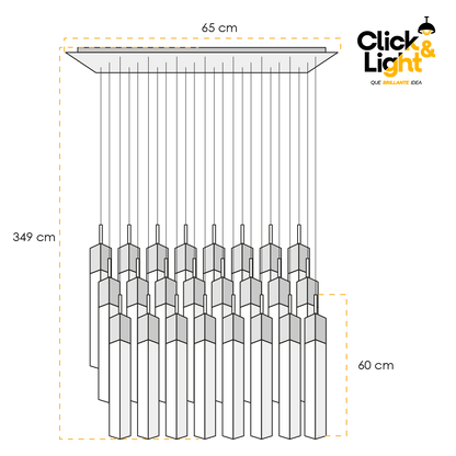 LÁMPARA COLGANTE JAEL 24 LUCES