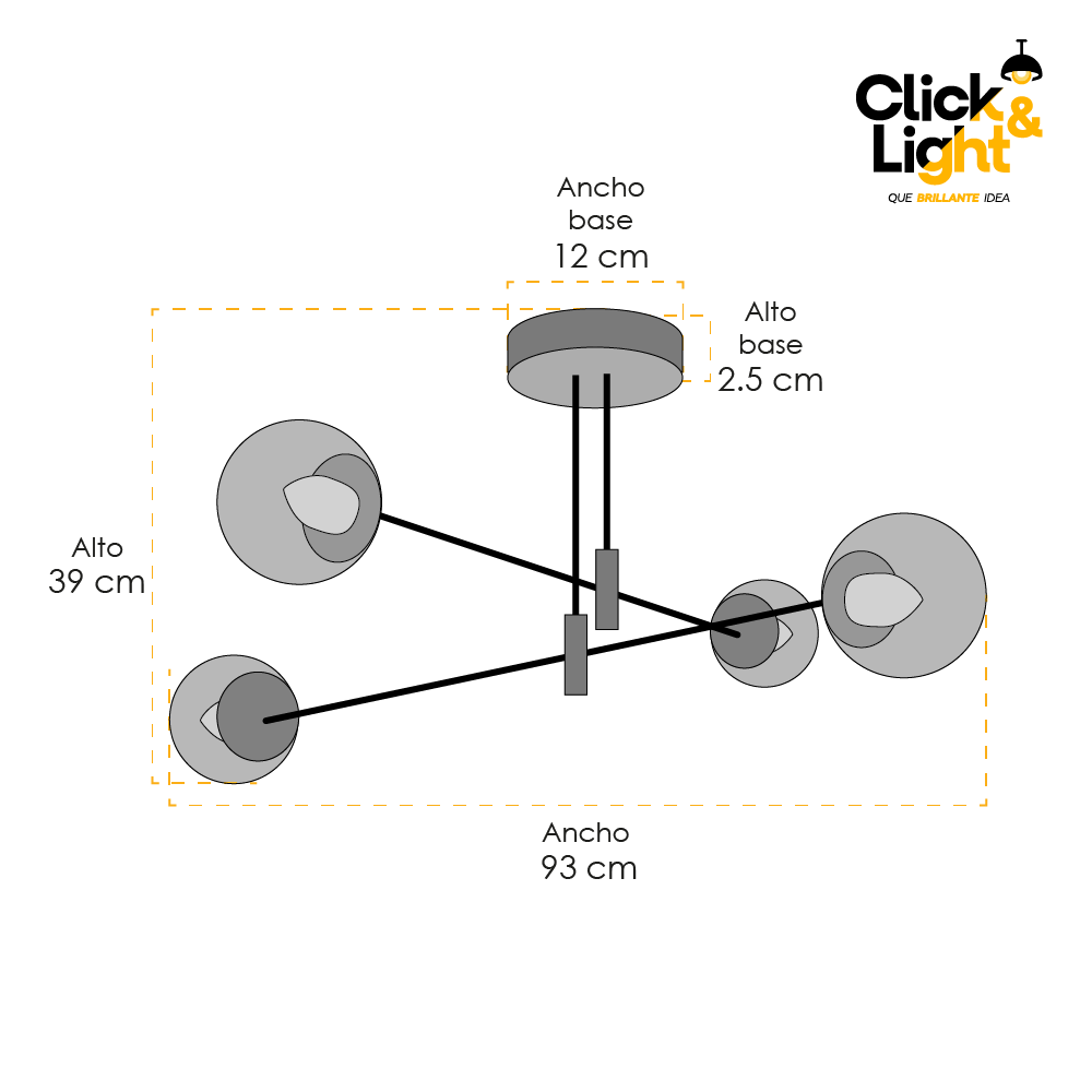 LAMPARA DE TECHO FIRELIX